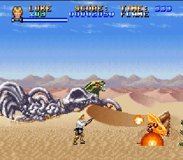 Super Star Wars (USA) (Beta) screen shot game playing